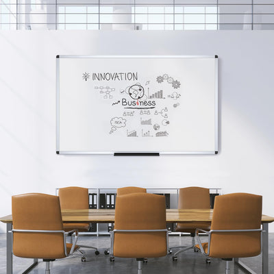 Large Dry Erase Board/Wall Mounted Whiteboard, 60 x 36 Inches