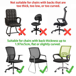 Memory Foam Headrest Attachment for Office Chair, Attachable Chair Head Rest, Desk Chair Neck Support, Elastic Sponge Head Pillow Adjustable Height and Angle (Black)