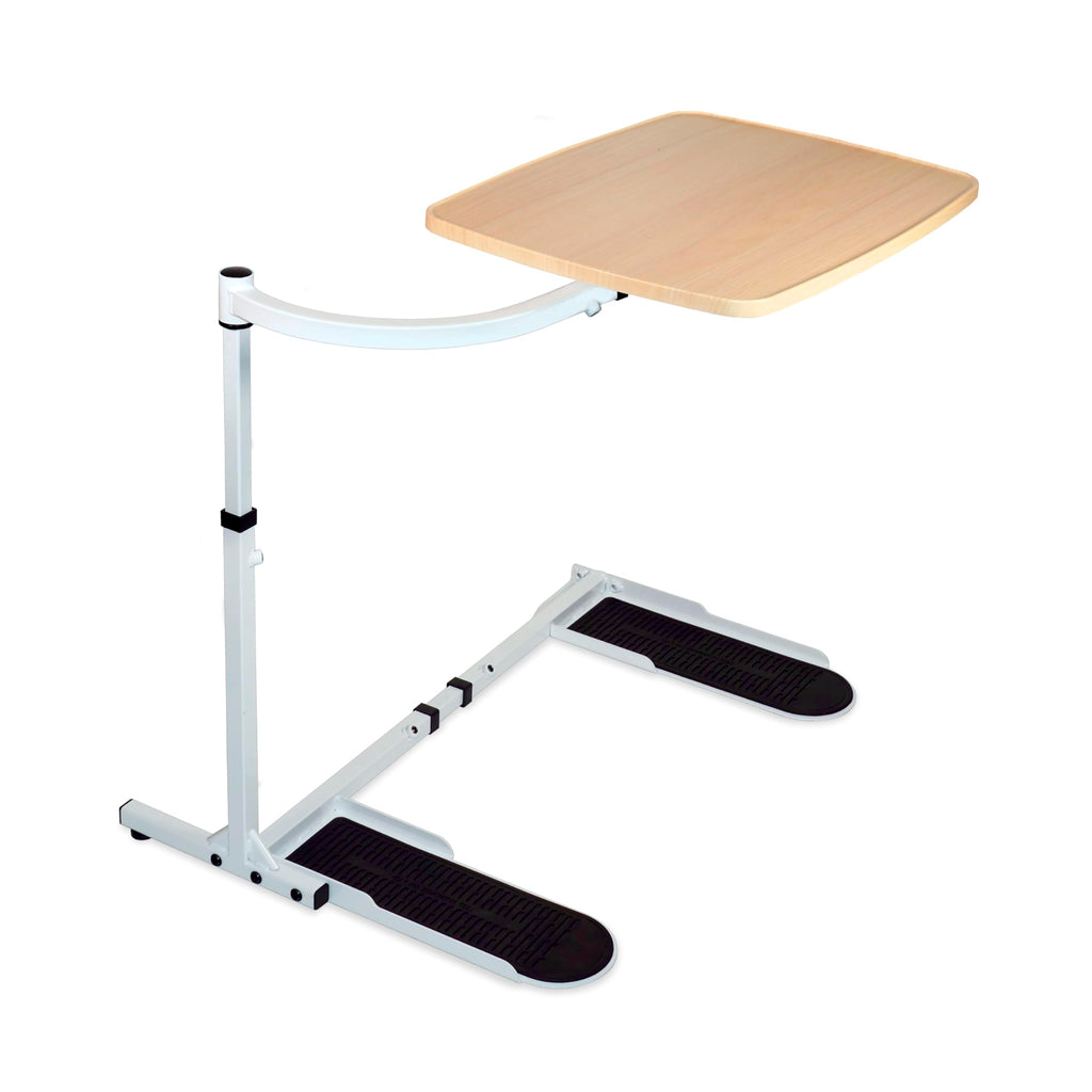 Wonder Tray, Adjustable Swivel Table, Large Laptop Stand, Couch Desk, Side Tables & Gaming Bench, TV-Trays for Eating on Couches, Chairs, Recliners, Maple