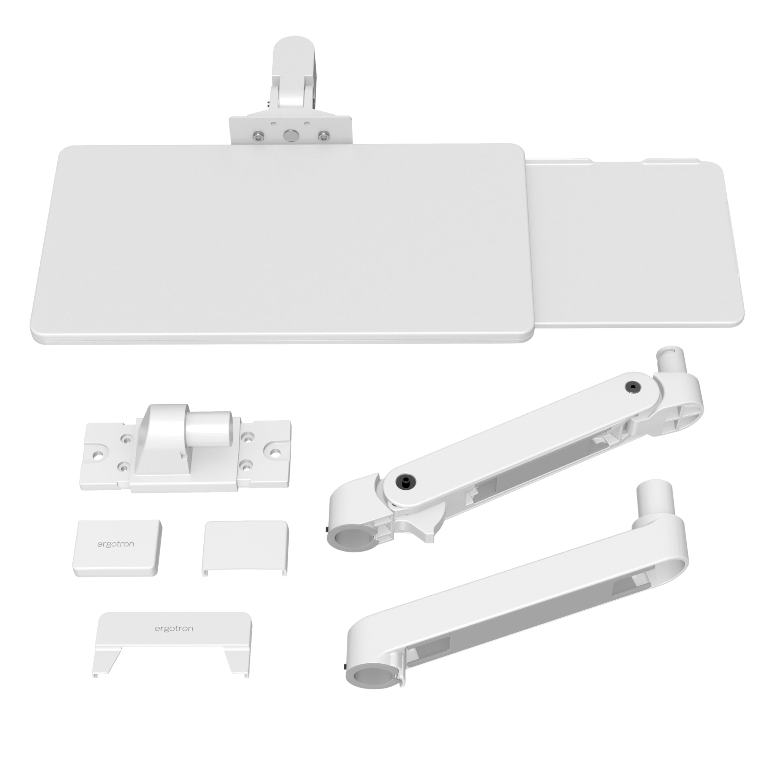 Upgraded LX Pro Premium Keyboard Arm, Wall Mount Adjustable Keyboard Tray – White