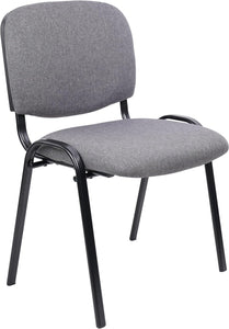 Waiting Room Chairs Fabric Stackable Chair Metal Frame with Lumbar Support and Thickened Seat Cushion for Waiting Conference Room Guest Chairs 1 Pack…