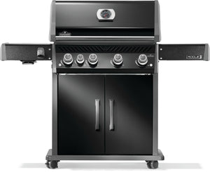 Rogue PRO 525 Natural Gas Grill with Infrared Side Burner, Black, Durable 5-Burner Cooking Surface
