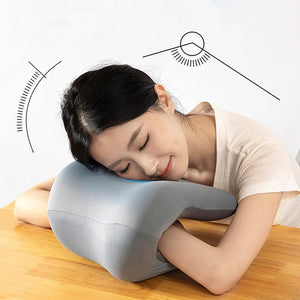 Office Chair Headrest, Memory Foam Neck Support Pillow for Napping, Headrest Pillow Back Support for Adults & Students, Universal Fit for Wheelchair/Office Chair (Grey)