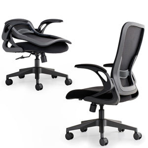 Model U Folding Office Chair Ergonomic Mesh Computer Chair for Small Room Adults Kids