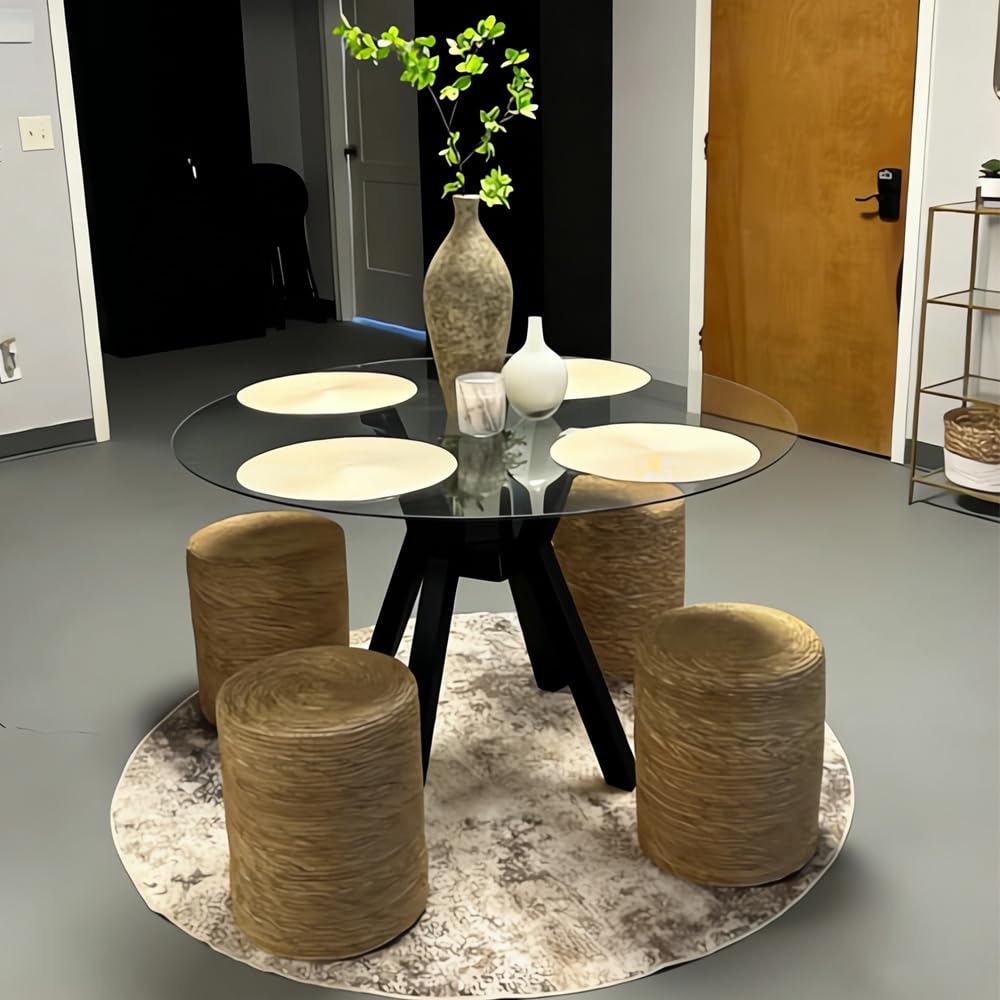 Metal Table Base，Modern Coffee Table Legs 28 Inch, Dining Table Legs for Glass, Marble, and Wood Table Tops, Heavy Duty Desk Legs Furniture Legs for Home,Kitchen,Office (Black)