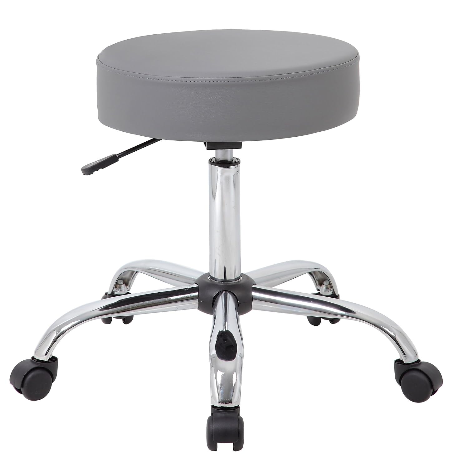 Adjustable Upholstered Medical Stool in Grey (B240-GY)