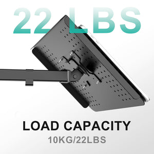 Dual Arm Laptop and Monitor Desk Mount for 17