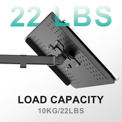 Dual Arm Laptop and Monitor Desk Mount for 17