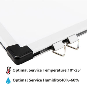 Large Magnetic Dry Erase Whiteboard with Aluminum Frame, Pen Tray, Wall Mountable, 35.4