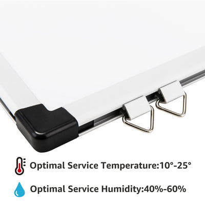 Large Magnetic Dry Erase Whiteboard with Aluminum Frame, Pen Tray, Wall Mountable, 35.4