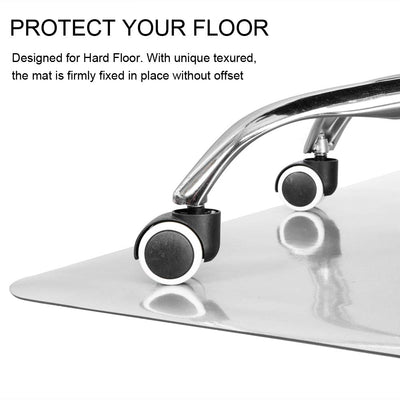 Clear Chair mat for Hard Floors 36 x 48 inches Transparent Floor Mats Wood/Tile Protection Mat for Office & Home (36