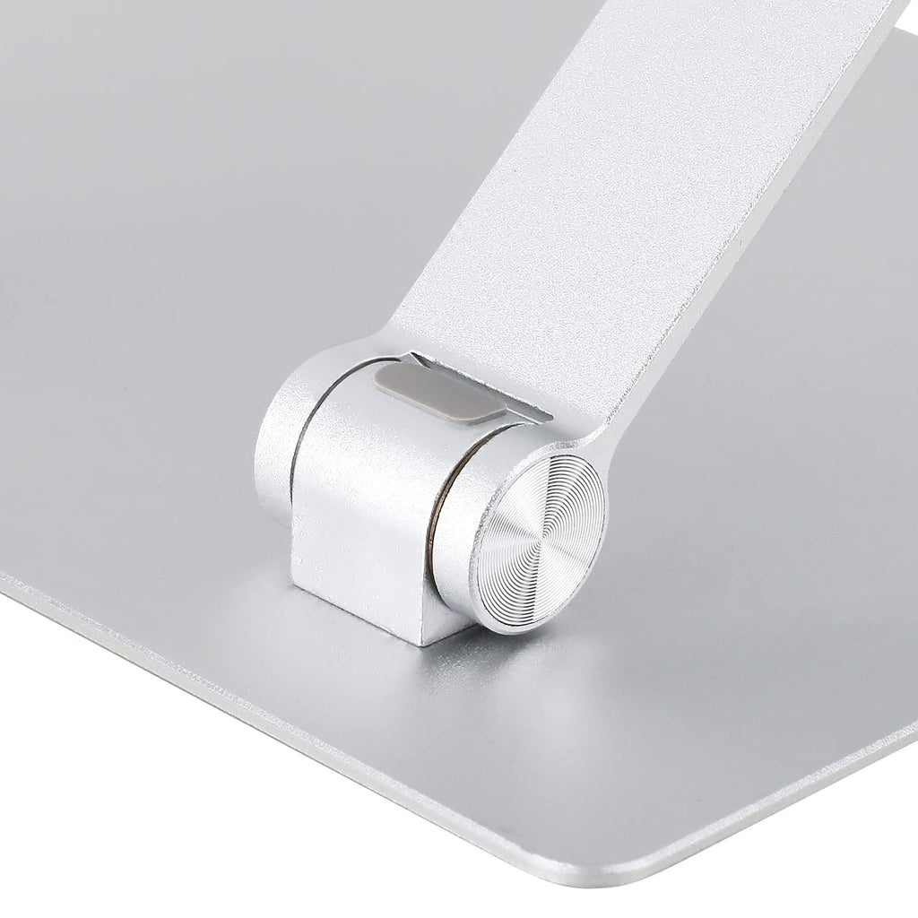 Sturdy and Portable Ergonomic Laptop Stand for Desk, Adjustable Riser, Fits all Laptops and Notebooks up to 17.3 Inch, Silver, 10 x 8.7 x 6 in