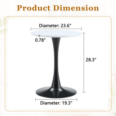 Round Dining Table, 23.6