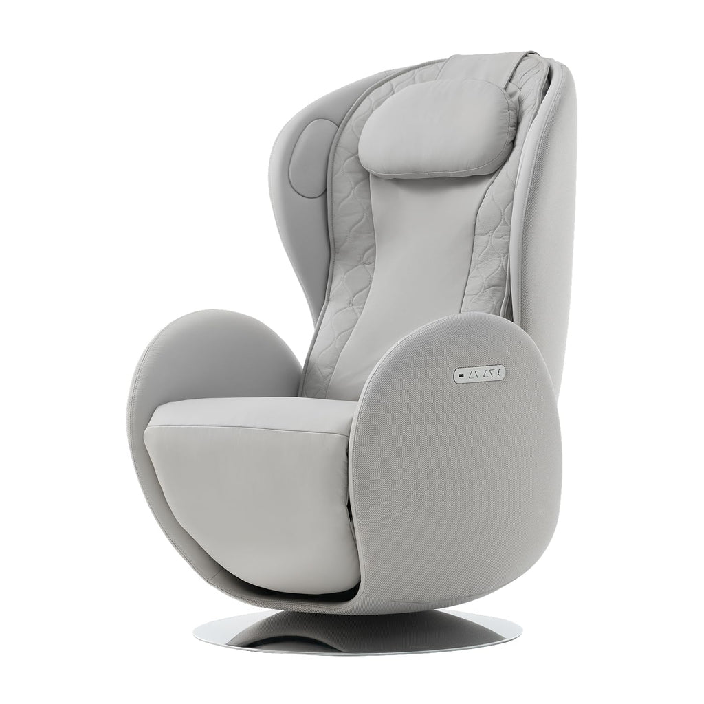 Heated Massage Chair, Full Body Massaging Zero-Gravity Leisure Recliner with Low-Noise 3D Massage and Dual Sound Systems Modern Massage Chairs (Elder White)