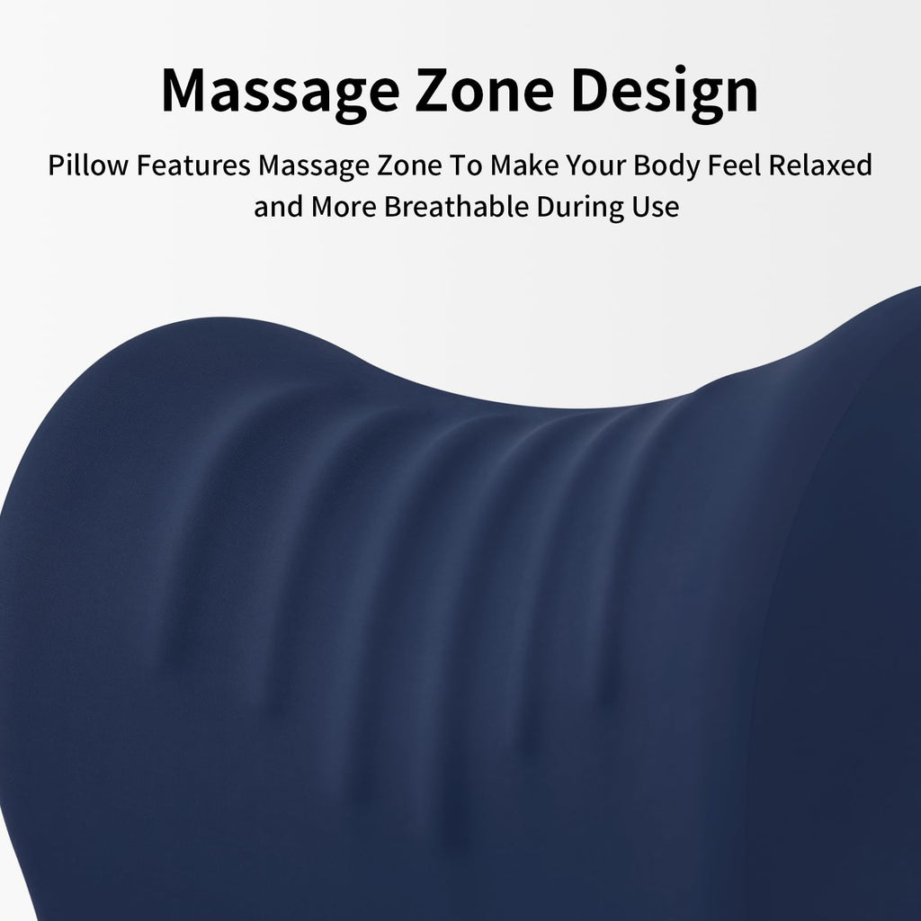 Ergonomic Office Chair Headrest, Adjustable Neck Support Pillow with Removable Washable Cover, Universal Head Rest Attachment for Office Chairs, Wheelchairs, Desk Chair Napping (Navy Blue)