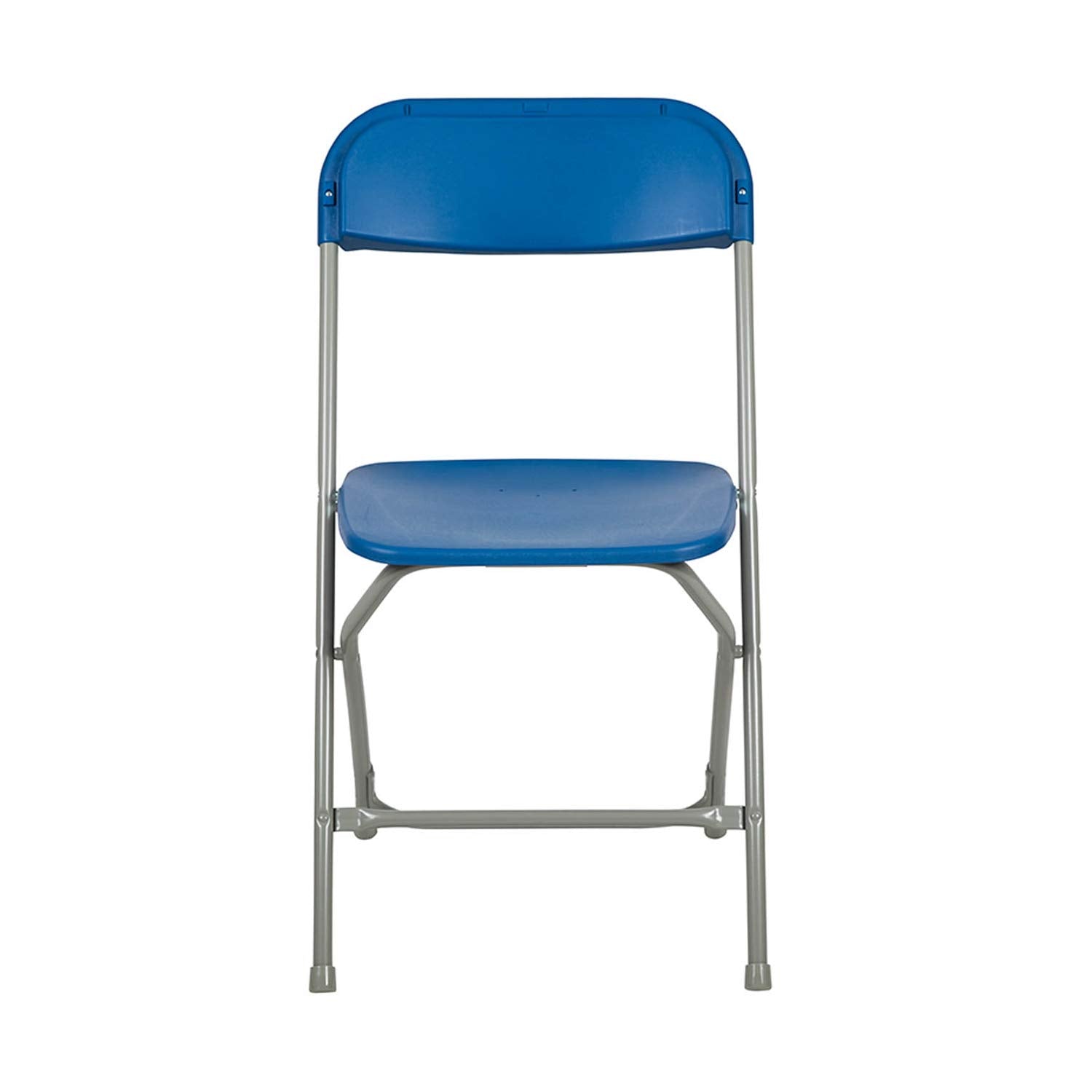 Set of 10, Blue Hercules Series Plastic Folding Chairs for Parties and Weddings, Stackable Commercial Event Seats,