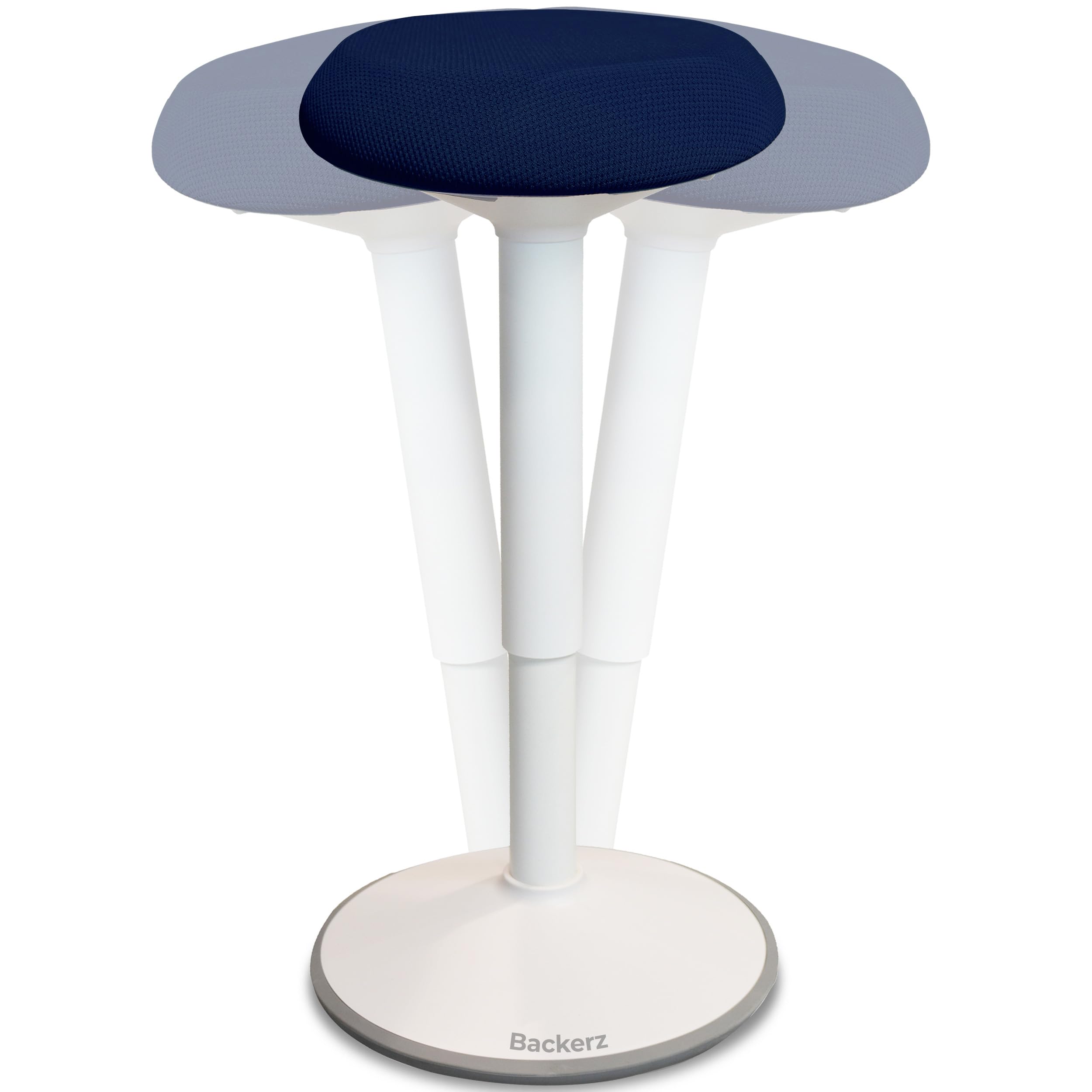 Standing Desk Stool Chair, Height Adjustable Stool 21-31 inch for Office and Classroom, Swivel seat, Anti-Slip Bottom Ergonomic Wobble Stool with Rocking Motion, Blue
