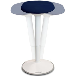 Standing Desk Stool Chair, Height Adjustable Stool 21-31 inch for Office and Classroom, Swivel seat, Anti-Slip Bottom Ergonomic Wobble Stool with Rocking Motion, Blue