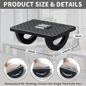 Foot Rest for Under Desk at Work - Ergonomic Foot Stools for Under Office Desk - Rocking Footrest with Roller Massager - Leg Rest for Chair, Computer Gaming -13