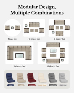 Luxury Patio Furniture Set with 6-inch Thick Cushion, Outdoor High Back Swivel Rocker Patio Chairs, 2PCS Wicker Conversation Set for Deck Yard and Poolside, Blue (V2)
