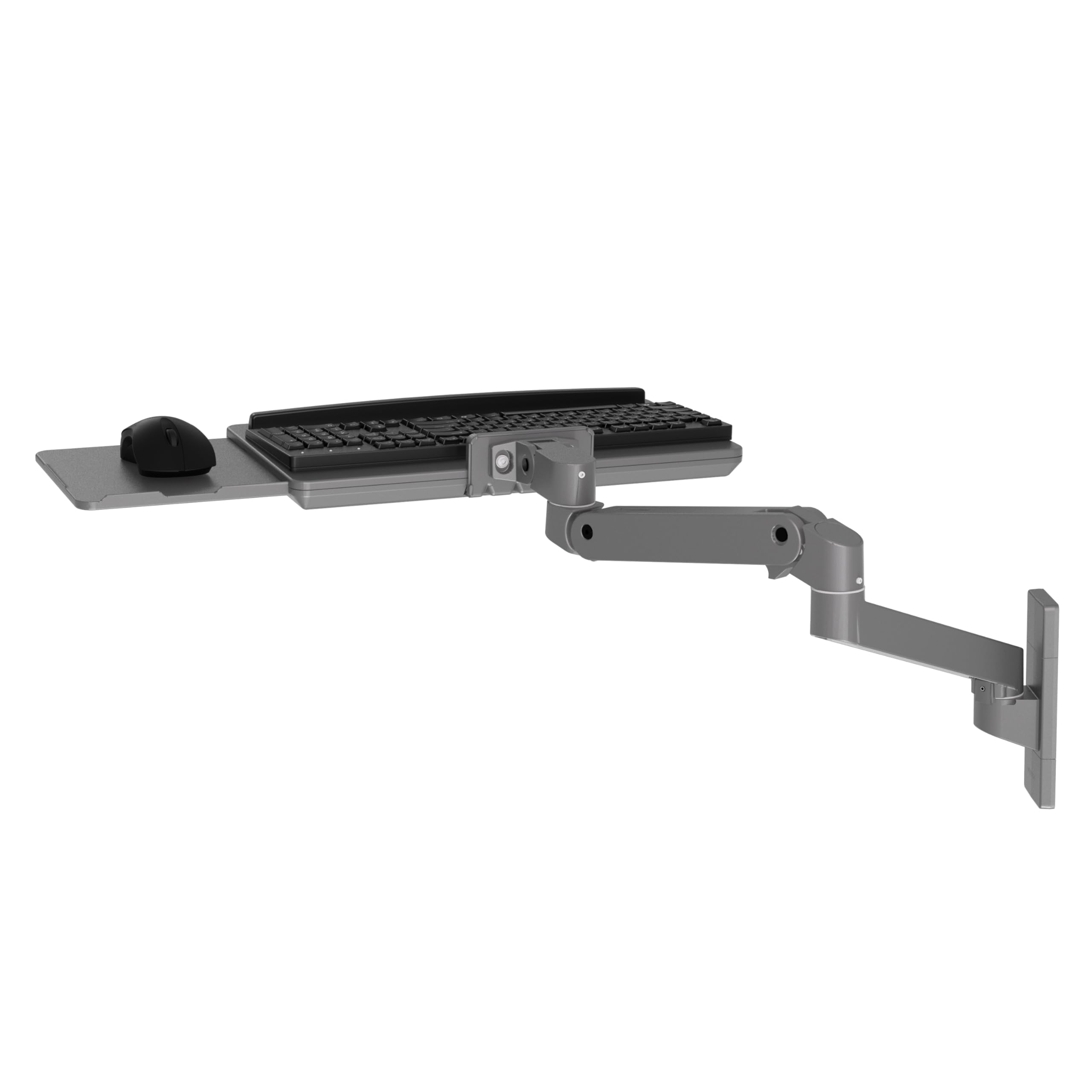 Upgraded LX Pro Premium Keyboard Arm, Wall Mount Adjustable Keyboard Tray – Dark Grey