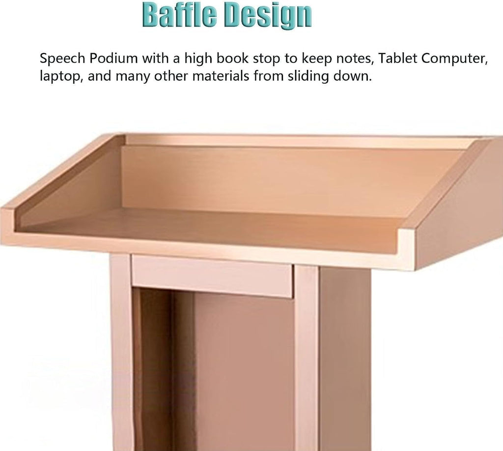 Heavy Duty Podium Stainless Steel Lecterns Stylish Modern Pulpits Well Designed Podium Stand Edge Guard Podium Widely Used