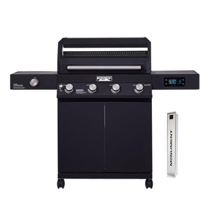 4-Burner Liquid Propane Gas Smart bbq Grill Denali 425 with Stainless Steel Smoke Box(2 Items)