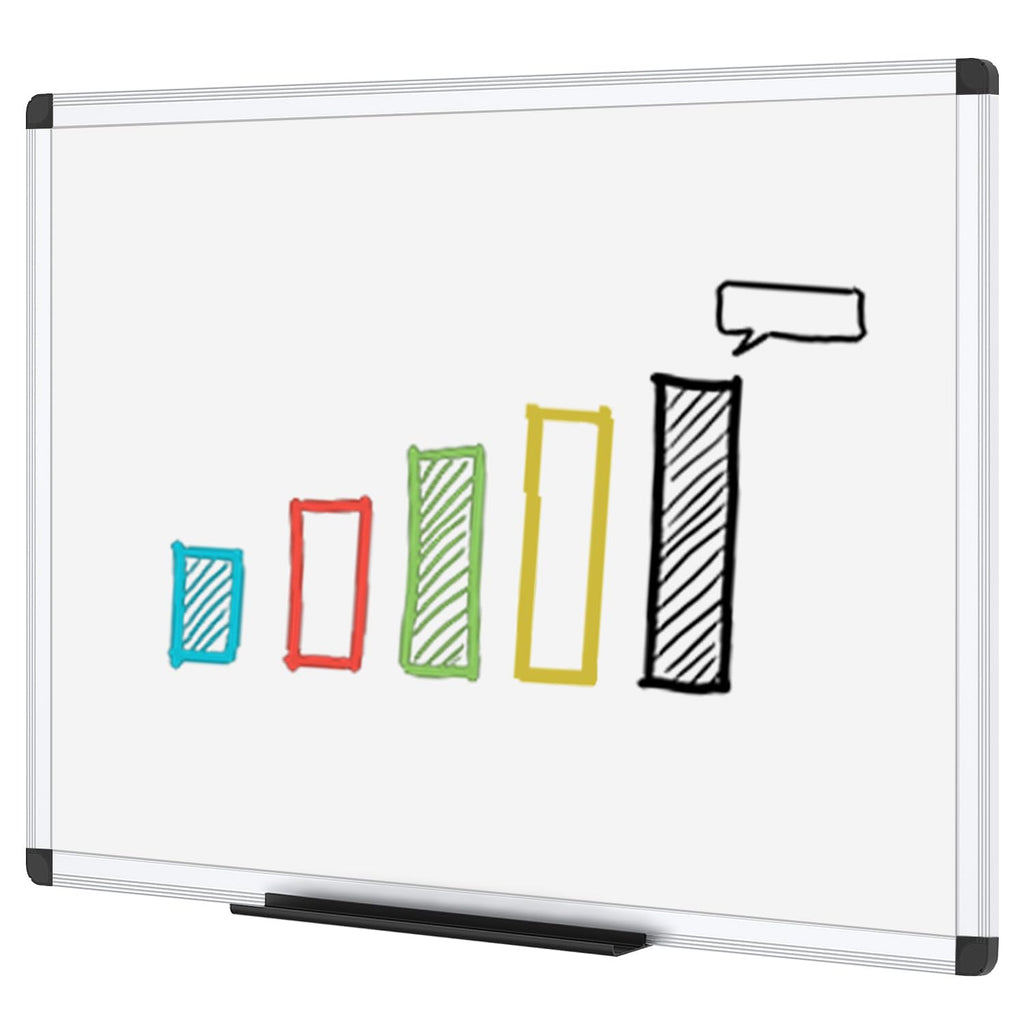 Dry Erase Board/Non-Magnetic Whiteboard, 48 x 36 Inches, Wall Mounted Board for School Office and Home