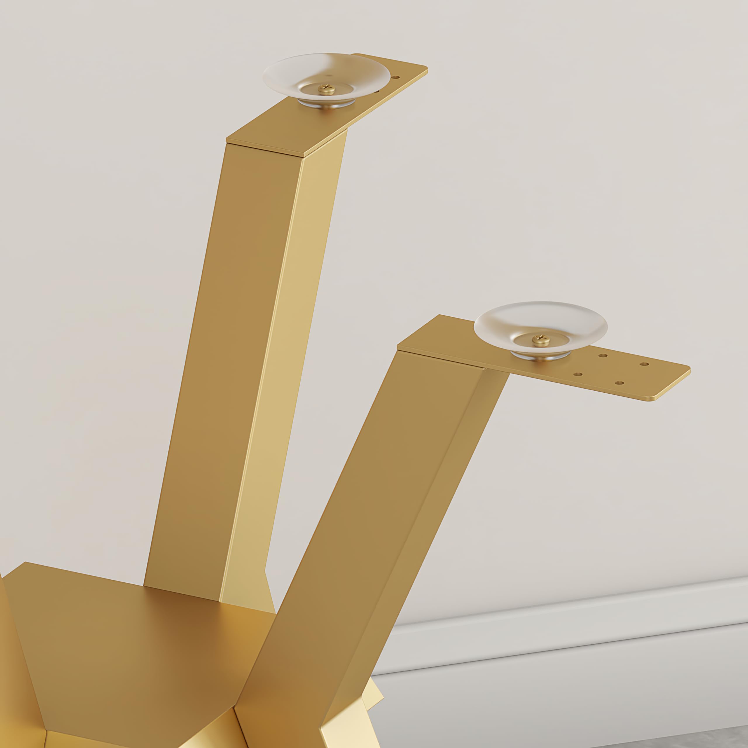Metal Table Base - Modern Coffee Table Legs, 28 Inch, Heavy Duty Desk Legs for Glass, Marble, Wood Table Tops - Gold