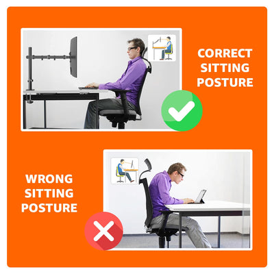 Single Computer Monitor Stand with Cable Management, Height Adjustable VESA Desk Arm Mount, Fully Adjustable Tilt and Rotation, Steel, Black, Fits 13-30