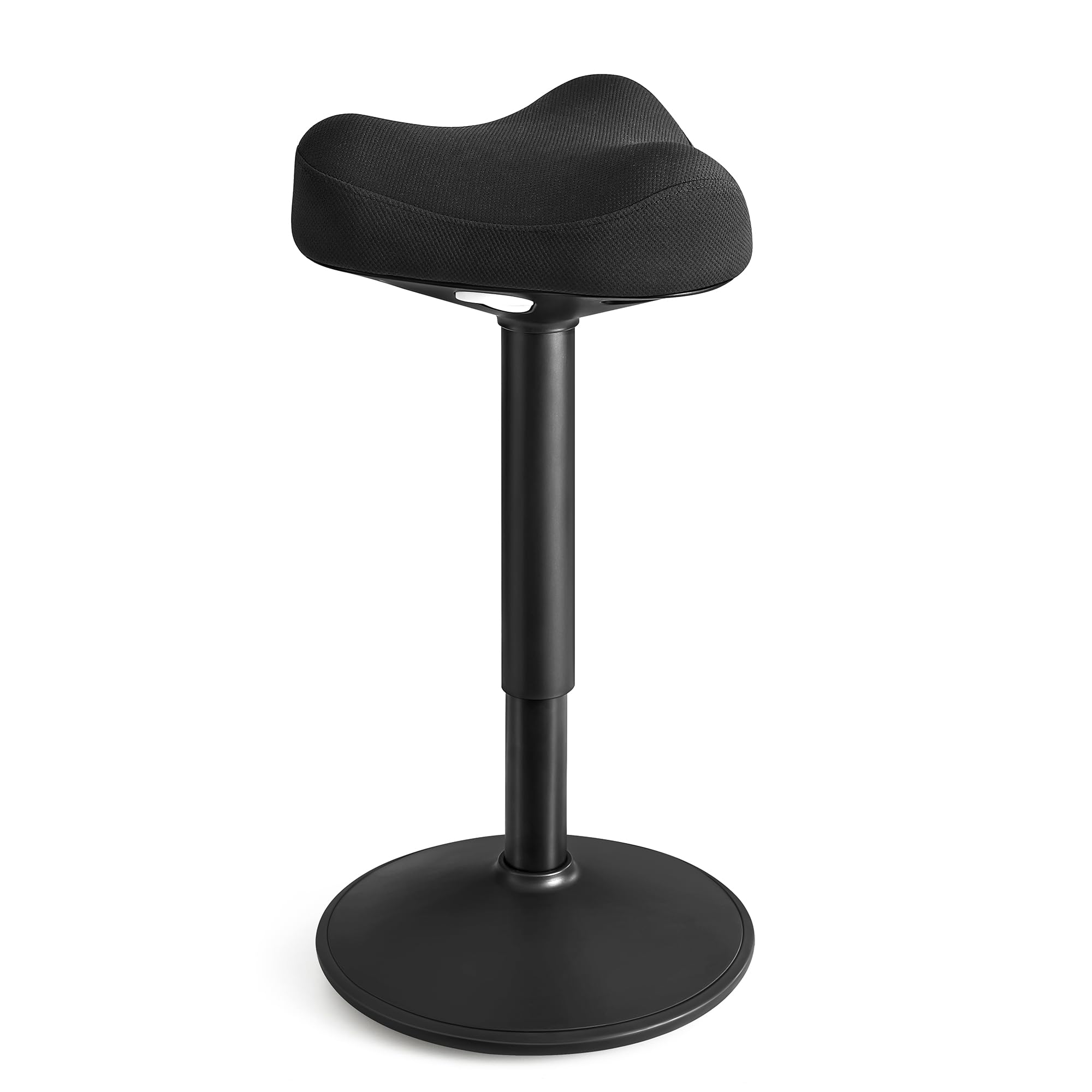 Ergonomic Wobble Stool, Height Adjustable Standing Desk Stool 23.3-33.1 Inches, Swivel Balance Chair with Non-Slip Base, Saddle Seat, for Active Sitting, Office, Home, Ink Black UOSC008B01
