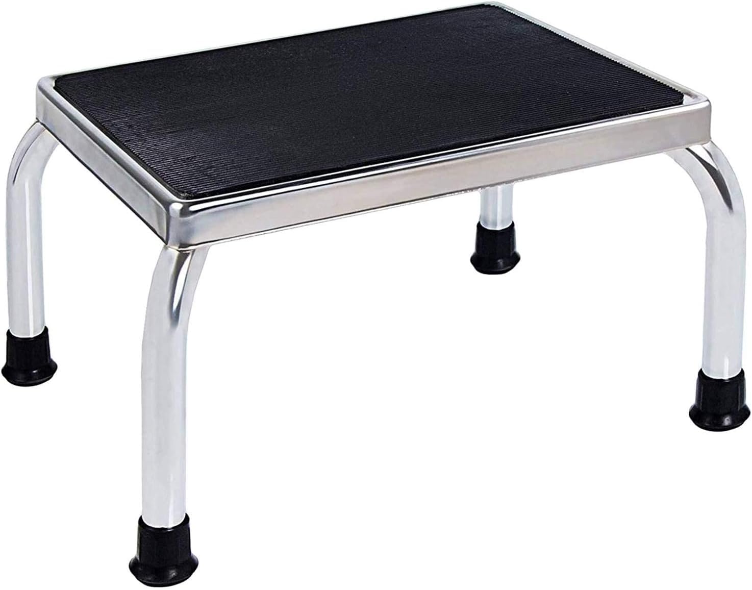 Medical Foot Step Stool 350lbs Heavy-Duty Welded Steel Legs, Fully Welded Single Construction Frame, Anti-Skid Rubber Platform