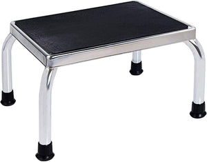 Medical Foot Step Stool 350lbs Heavy-Duty Welded Steel Legs, Fully Welded Single Construction Frame, Anti-Skid Rubber Platform