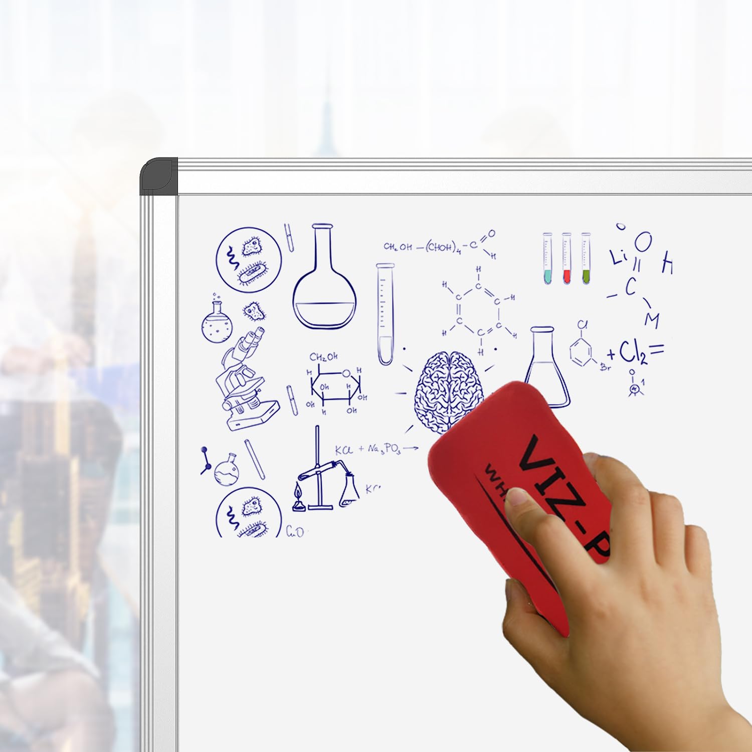 Dry Erase Board/Non-Magnetic Whiteboard, 48 x 36 Inches, Wall Mounted Board for School Office and Home