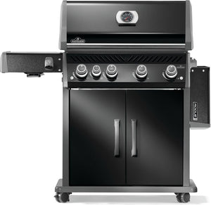 Rogue PRO 525 Natural Gas Grill with Infrared Side Burner, Black, Durable 5-Burner Cooking Surface