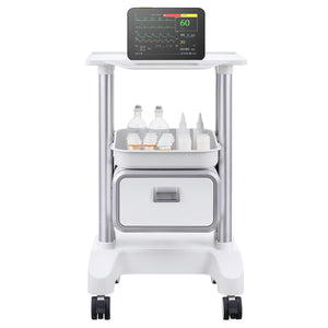 Medical Trolley Storage Cart with Removable Drawer, Rolling Lab Tray Cart with Wheels for Ultrasound, Dental Clinic, Lab, Beauty Salon, Office