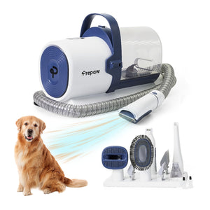 Premium Pet Grooming Kit with Vacuum, 11000Pa Suction Power, 2.5L Dust Cup, 7 Grooming Tools, Cordless Paw Trimmer, Nail Grinder, Large Capacity Dust Cup, Whisper Operation, USA Design