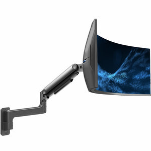 Premium Ultrawide Monitor Counterbalance Wall Mount for 40 inch Screens up to 44 lbs, Full Motion, Max VESA 100x100, Black, MOUNT-V100E