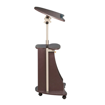 Sit-to-Stand Rolling Adjustable Storage Medical Laptop Computer Cart, Chocolate, B005