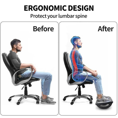 Foot Rest for Under Desk at Work - Ergonomic Foot Stools for Under Office Desk - Rocking Footrest with Roller Massager - Leg Rest for Chair, Computer Gaming -13