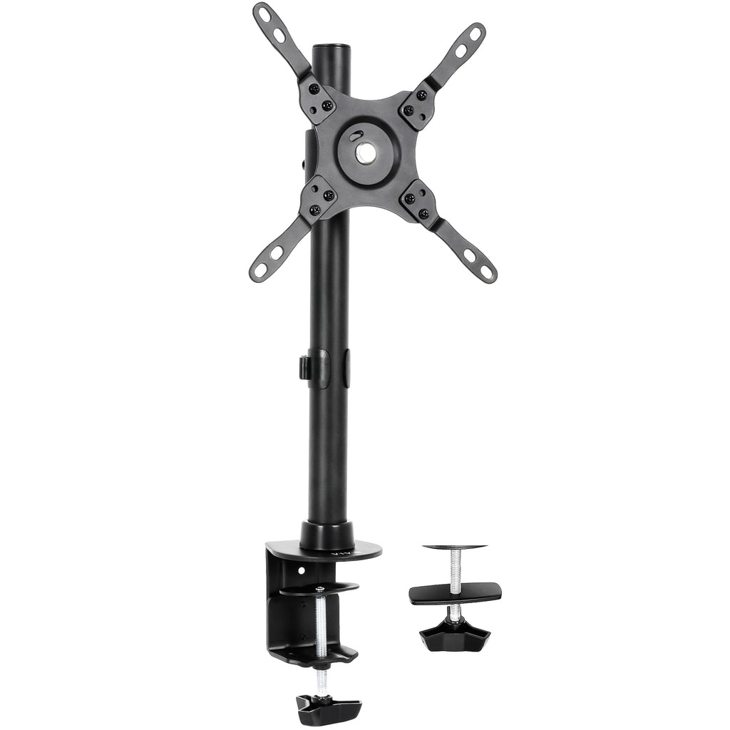 Ultra Wide Screen TV and Monitor Desk Mount, Adjustable Height and Tilt Stand for Screens up to 42 inches, Black, STAND-V101C