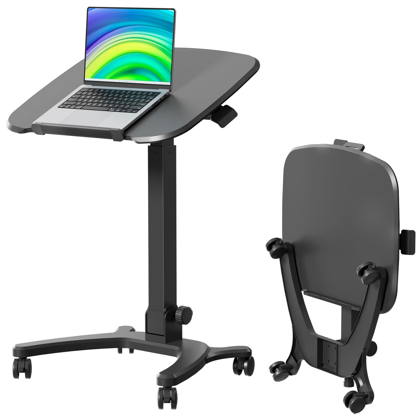 Foldable Mobile Standing Desk, 27