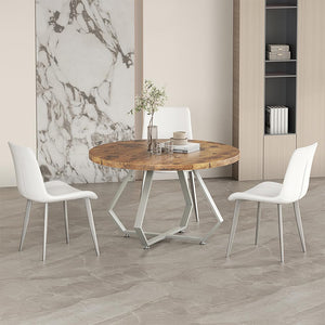28 Inch Dinning Table Legs,Metal Diamond Shape Coffee Table Base with Suction Cups, Heavy Duty Desk Base for Marble,Glass,Wood Top,DIY Furniture Legs for Home,Kitchen (Silver)