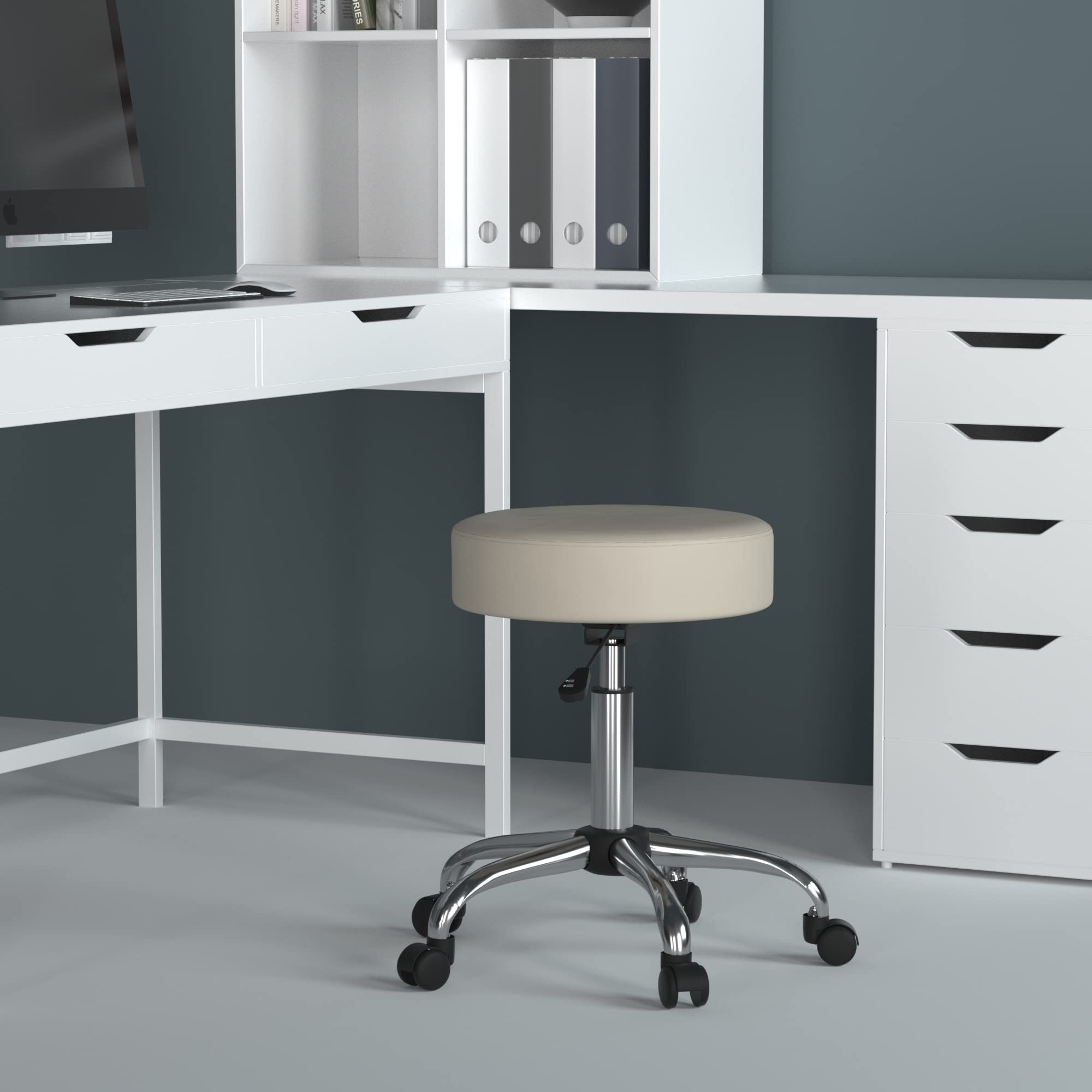 Be Well Medical Spa Stool in Beige, 250 (B240-BG)