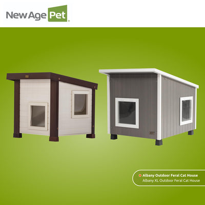 Outdoor Cat House, Weather‑Resistant, Dual Door Flaps, 21