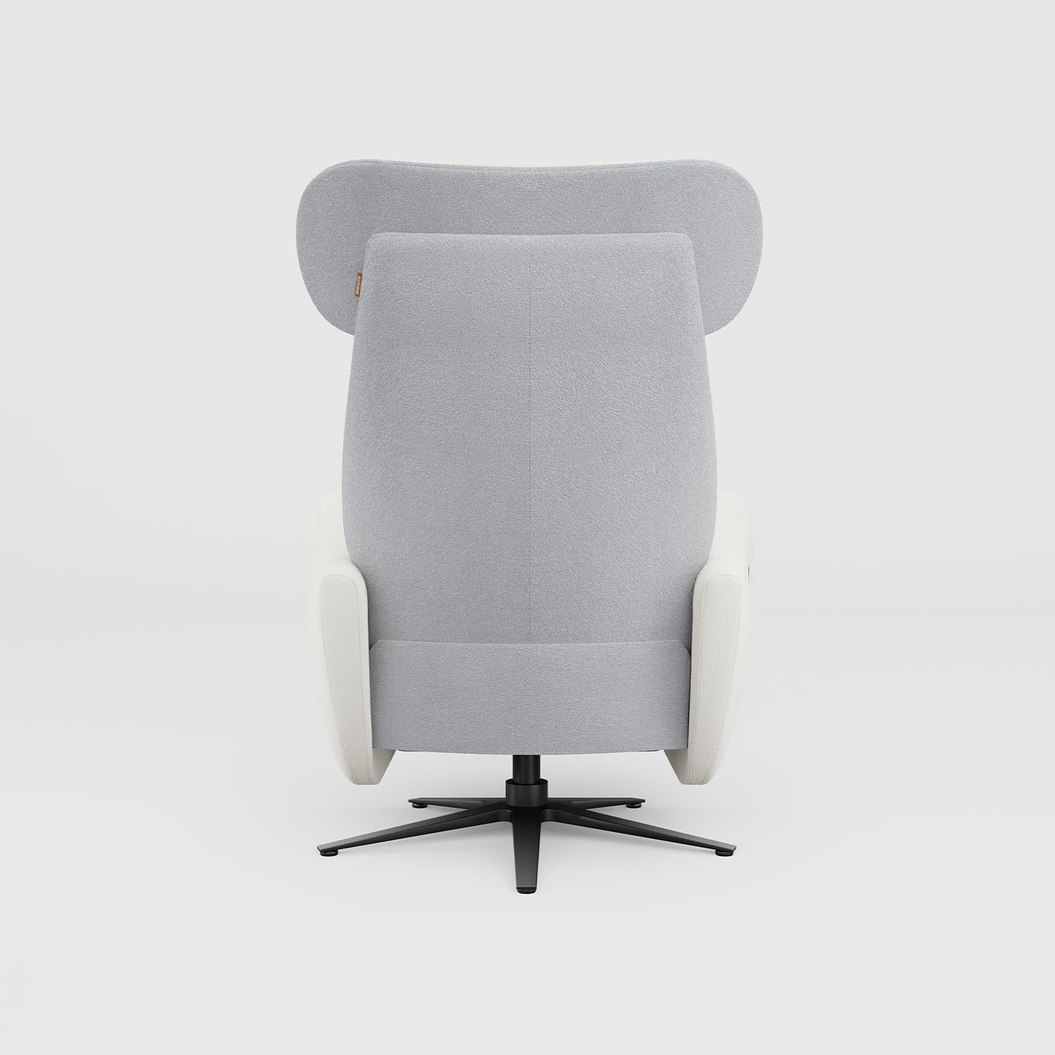 Recliner Chair Single Seater Zero Gravity Swivel Power Sofa for Living Room SwanSing Dual Motor Chair with USB & Type-C Ports, White Gray