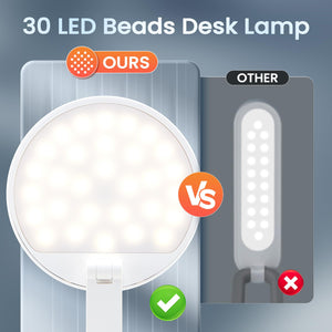 Cordless Desk Lamp,Dimmable Small Battery Powered Lights,3600mAh Rechargeable Wireless Table Lamp,Mini Lamp&Portable Light for Bed,Book Reading,Home for Small Spaces,Nail Light,Craft,Office