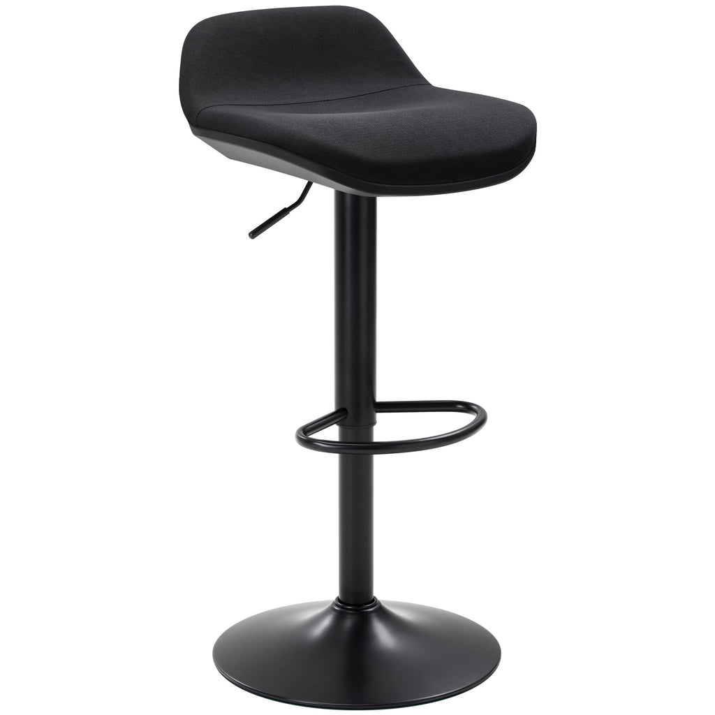 Standing Desk Stool, Height Adjustable Standing Desk Chair, Ergonomic Sit Stand Stool with Footrest, 360° Swivel Leaning Stools for Office Home (Black)