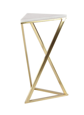 Metal Side End Accent Table End Table with Marble Top, Set of 2 Side Table 14