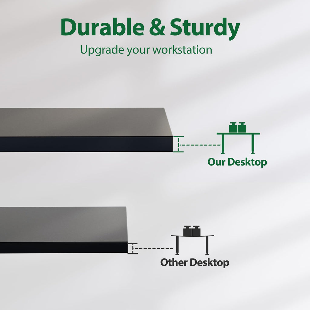 Electric Standing Desk, 71 x 31.5 Inches Height Adjustable Desk, Sit Stand up for Work Office Home, Ergonomic Rising Computer Table with Memory Preset, Black